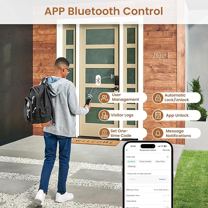 Keyless Entry Door Lock, Biquole Smart Lock - Image 7