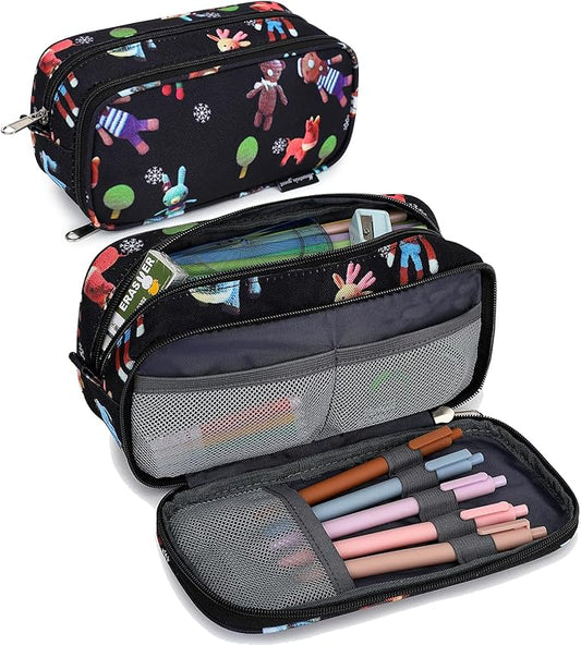 Pencil Cases for kids, Large Capacity Pencil Pouch, Office College School Marker Organizer Case pen for Men Women Adult Teens