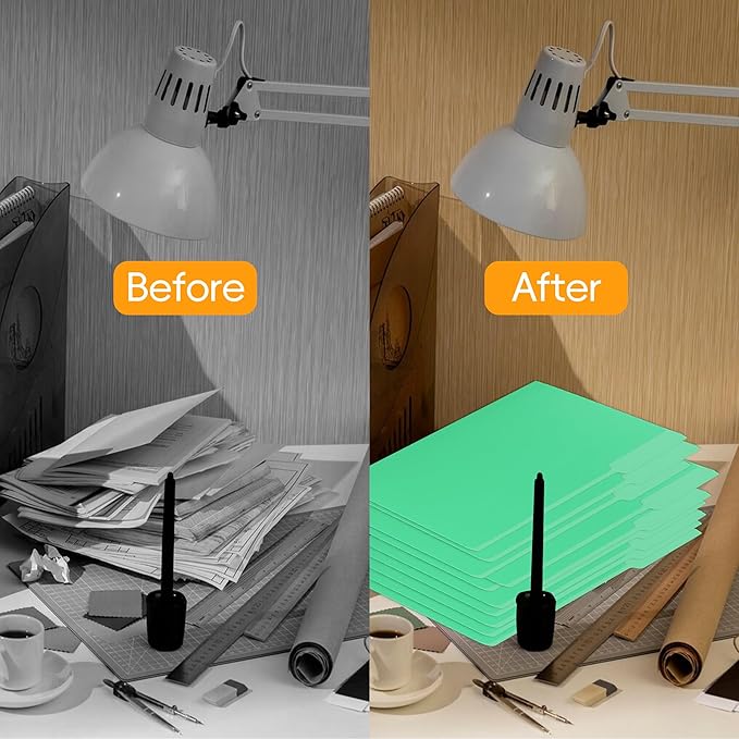 100 Packs File Folder,Light Green File Folders Letter Size,1/3-Cut Tabs,8.5x11 Inch File Folders for Office,School and Home,Organizer Documents