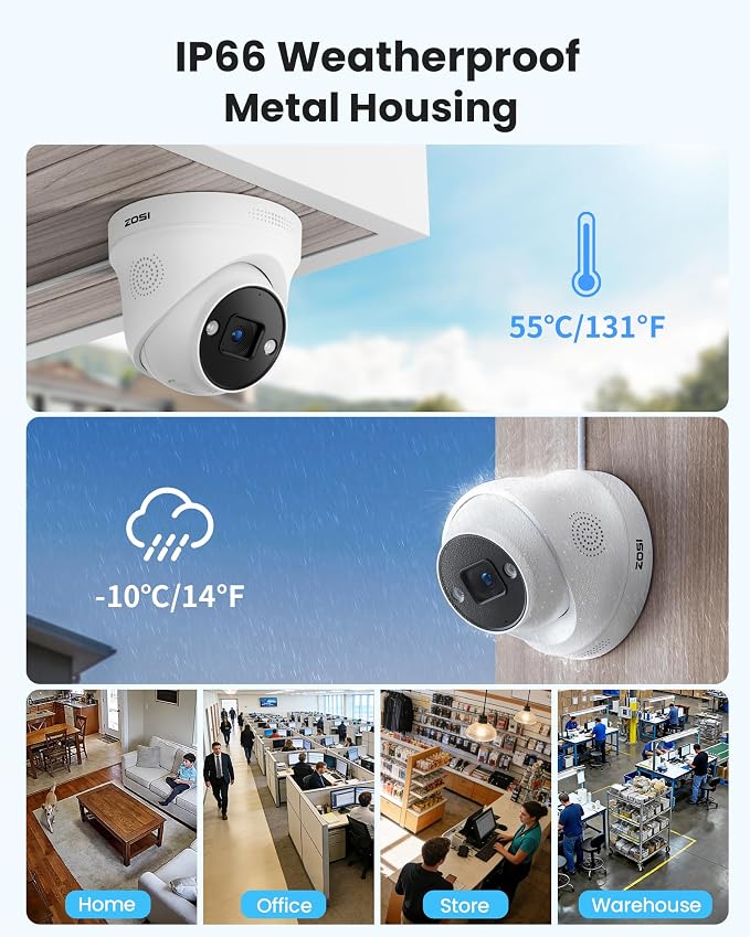 ZOSI 4K PoE Security Camera System, 16 Port 32CH 8MP NVR - Image 4