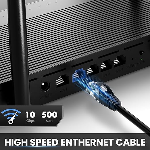 Ultra Clarity Cables Cat 6 Ethernet Cable 8 Feet, Cat6 Patch Cable, High Speed - Image 2