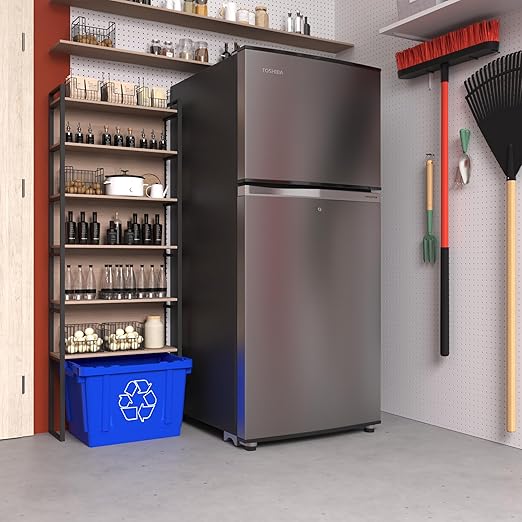 14 Gallon Rectangular Blue Recycling Bin | Inside Outside Curbside | Stackable Box for Paper Plastic