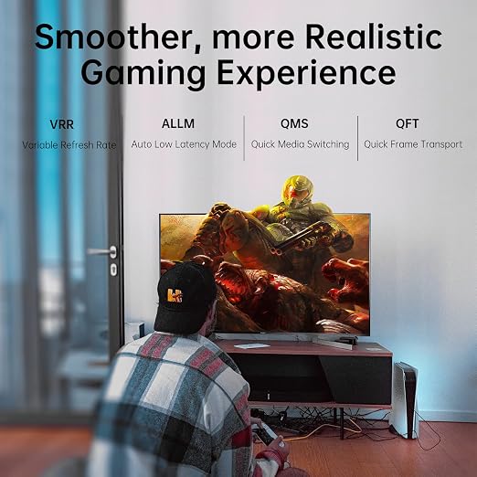 UL Certified CL3 Rated Fiber Optic HDMl Cable 16.4FT, 48Gbps Ultra Small - Image 4