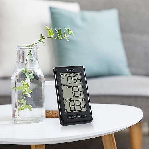 La Crosse Technology 308-43647-INT Digital Black Wireless Thermometer - Image 7