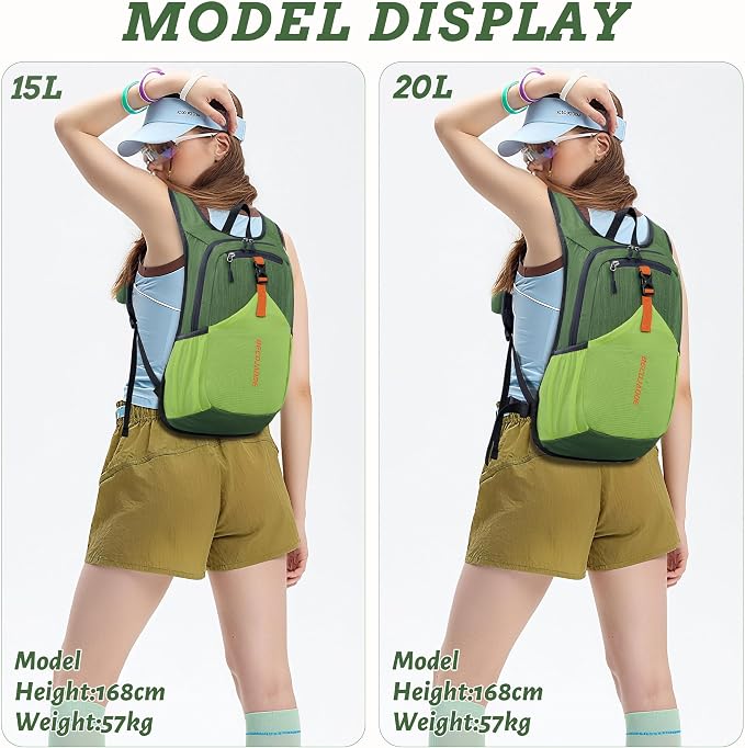 BECOJADDE 15L Small Hiking Backpack - Image 5