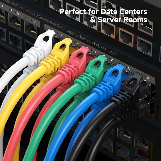 Cable Matters 1Gbps 8-Pack Snagless Short Cat 5e Ethernet Cable - 3ft - Image 8