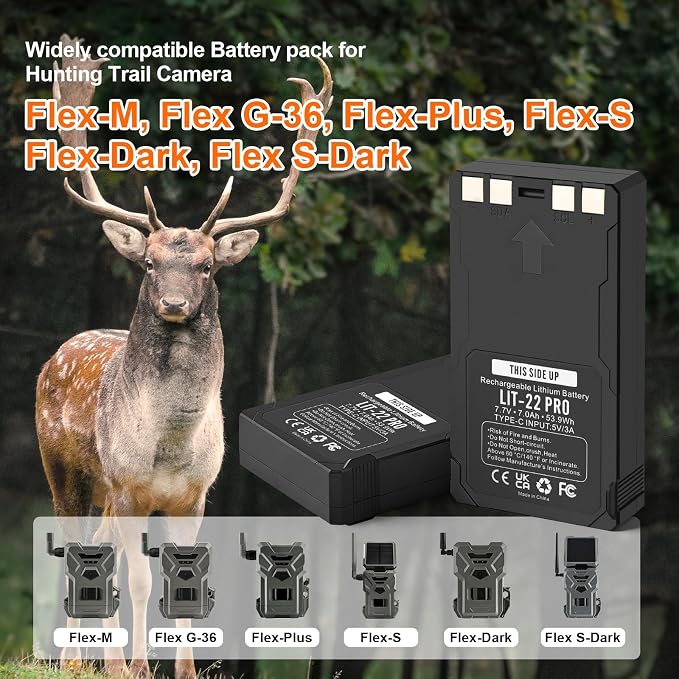 ANTIEE LIT-22 Pro Rechargeable Battery - 7000mAh Battery Compatible - Image 3