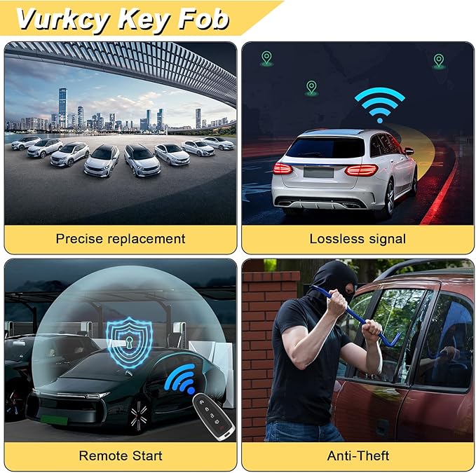 Vurkcy Key Fob Replacement for 2008-2015 CTS/ 08-11 STS Car Keyless Entry - Image 8