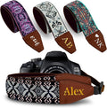 Art Tribute Custom Camera Strap Golden Embroidey by ArtTribute