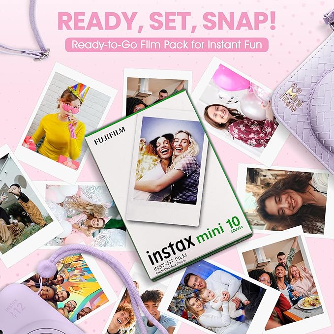 Fujifilm Instax Mini 12 Instant Camera Lilac Purple + Minimate Custom Designed - Image 5