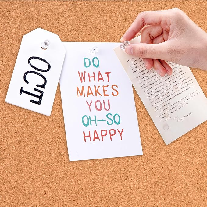 Amazon Basics Cork BulletinBoard, 23" x 17", Pin Board for Office & Home with Aluminum/Plastic Frame, 3 Pack