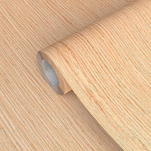 GSCIT Club Oak Wood Veneer, 12 inch x 50ft Wood Red Oak Edge Banding Pre-glued Flexible, Veneer Tape Banding for Cabinet Repair Furniture Restoration