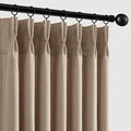 Memory Trained Pinch Pleated Curtains 108 Inches Long, Viral Linen Pinch Pleat by ANRODUO