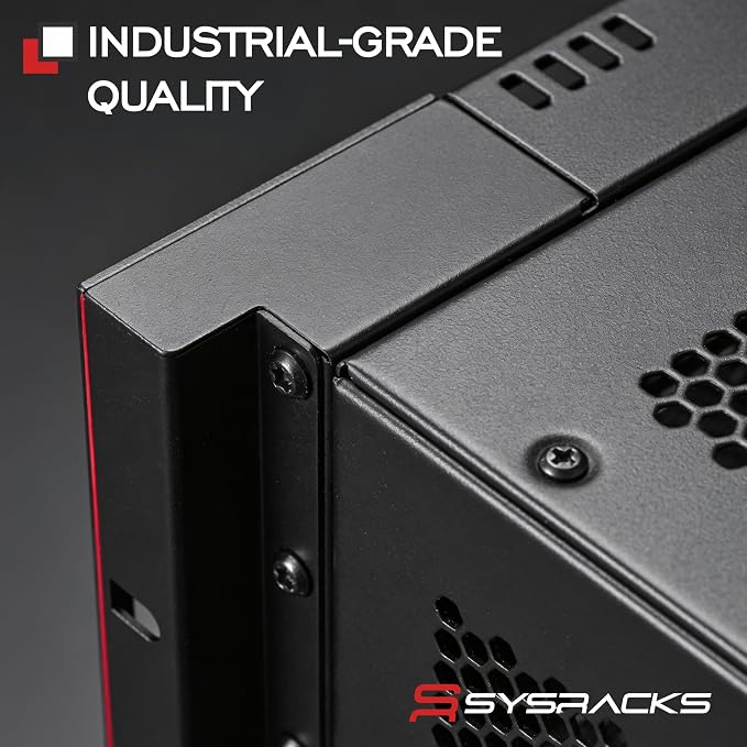 9U Wall Mount Server Rack Cabinet – 19" Network Rack Enclosure, PDU & Shelf - Image 9