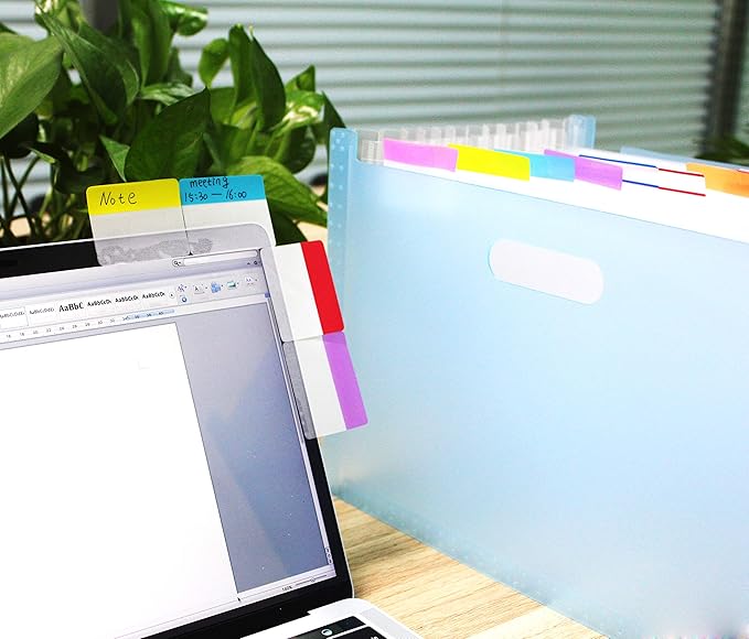 500 Pieces Tabs 2 Inch Sticky Index Tabs, Writable and Repositionable File Tabs Flags Colored Page Markers Labels for Reading Notes, Books and Classify Files, 21 Sets 10 Colors (Index Tabs)