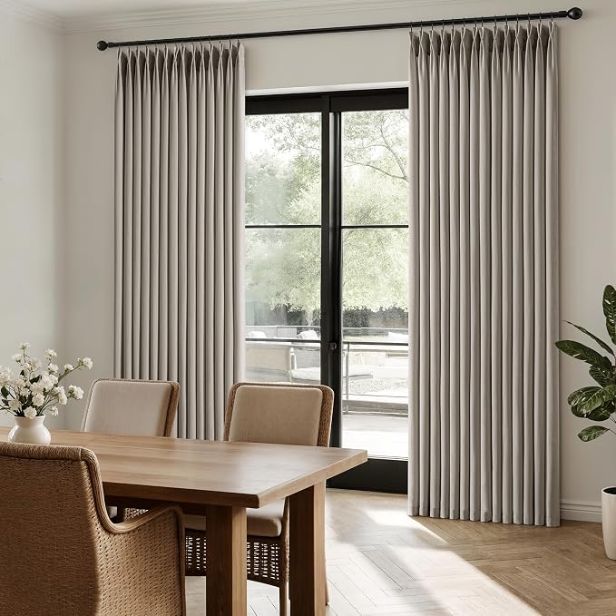 Memory Trained Pinch Pleated Curtains 96 Inches Long, Viral Linen Pinch Pleat - Image 8