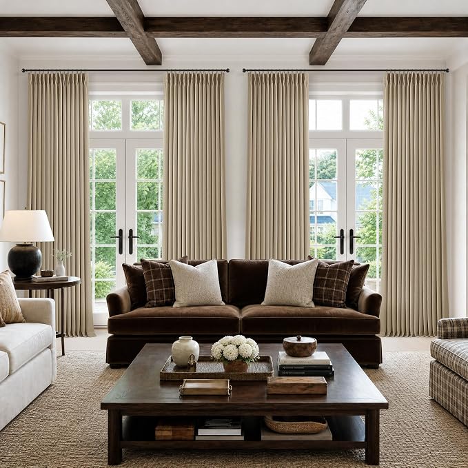 Memory Trained Pinch Pleated 126 Inch Extra Long Curtains - Image 8