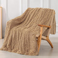 Tuddrom Decorative Extra Soft Faux Fur Throw Blanket 50" x 60", Solid by Tuddrom