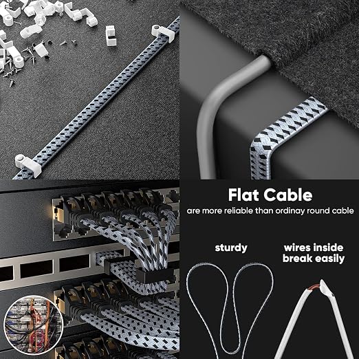 ARISKEEN Cat 8 Ethernet Cable 6 FT 2 Pack, 40Gbps 2000Mhz High Speed Cat8 - Image 4