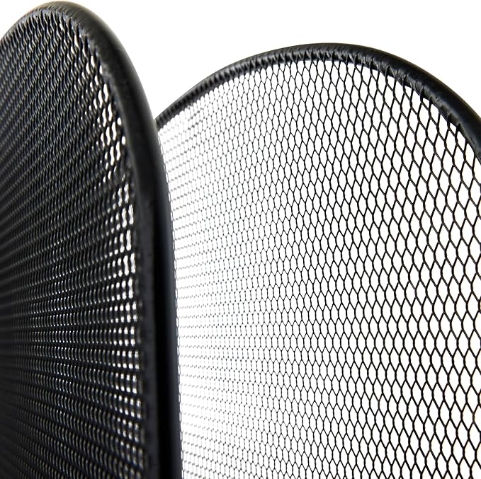 Safco Onyx Desk Organizer, 3 Vertical Compartments and 3 Trays, Office and Classroom Mailbox , Paper and Mail Sorter, Steel Mesh, Black