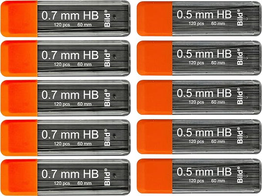Bild Premium Mechanical Pencil Lead Refills (HB Mega Mix, 5&7)