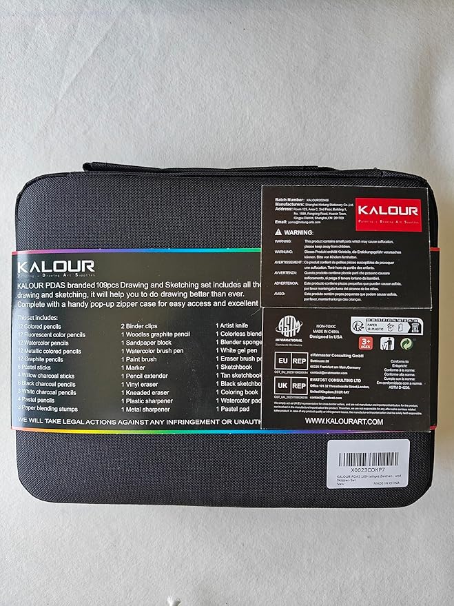 109 Drawing Set Sketching Kit, Pro Art Supplies with Fluorescent, Colored, Watercolor, Metallic, Graphite, Charcoal Pencils, 5 Sketchbook and Coloring Book, Gift for Artists Adults Teens Beginner