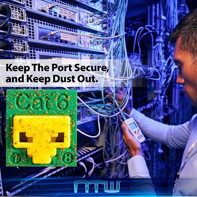 NTW RJ45 Port Blocker & Dust Cover, Network Port Lock, Ethernet Port Protector - Image 7