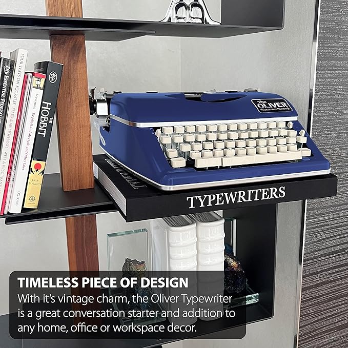 Timeless Manual Typewriter, Blue