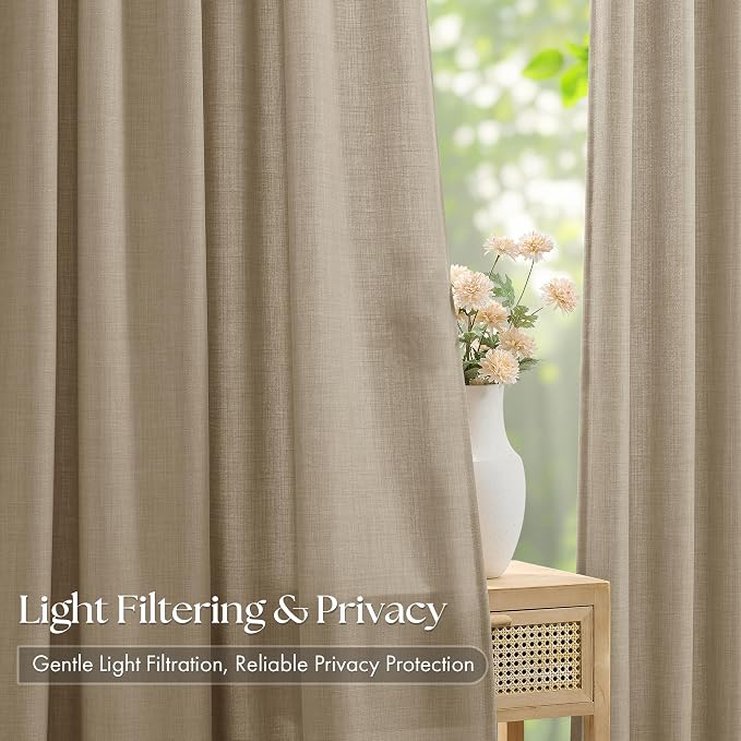 Memory Trained Pinch Pleated 126 Inch Extra Long Curtains - Image 3