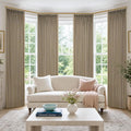 Pinch Pleated Dark Flax Curtains 90 Inches Long by Twodrapes