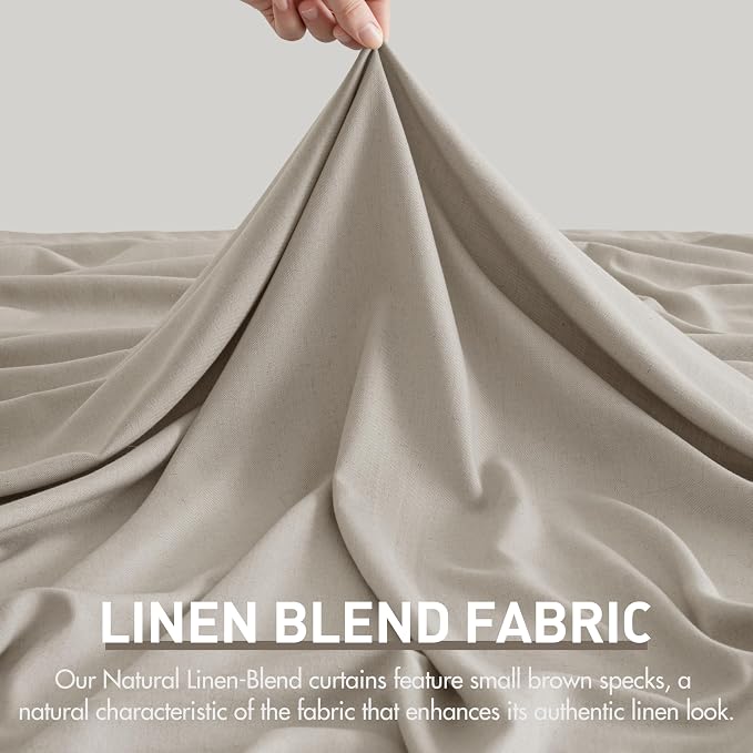 Memory Trained Pinch Pleated Curtains 96 Inches Long, Viral Linen Pinch Pleat - Image 6