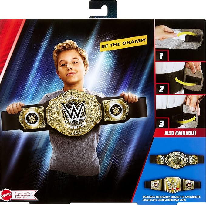Mattel WWE Championship Title, World Heavyweight Championship Role-Play & - Image 6