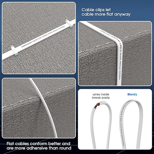 Cat 8 Ethernet Cable 50 ft, 15ft 20ft 25ft 30ft 40ft 60ft 75ft 100ft High-Speed - Image 5