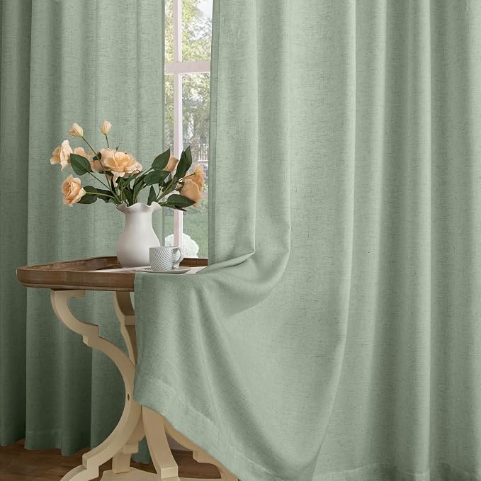 Memory Trained Pinch Pleated Curtains 120 Inches Long, Viral Linen Pinch Pleat - Image 7