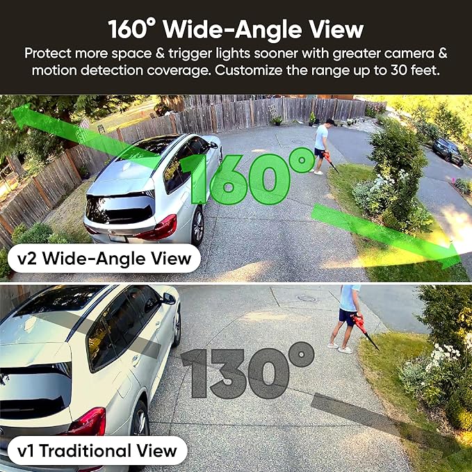 WYZE Floodlight Camera v2, Security Camera Outdoor, 2K HD - Image 4