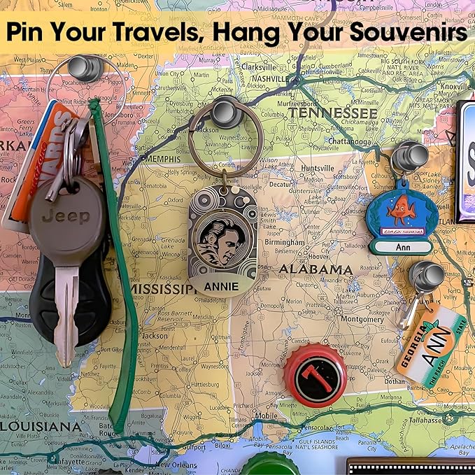 45 Pack Whiteboard Magnets - Refrigerator, Office & School Magnets - Small Neodymium Magnetic Push Pins