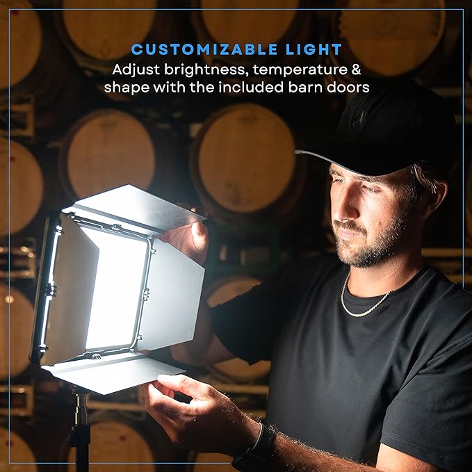 Lume Cube Studio Panel 2-Point Lighting Kit | Edge Lit LED Bicolor Light Panels - Image 5