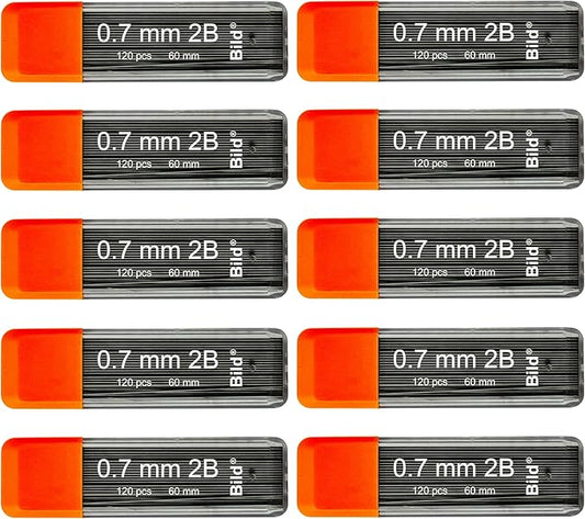 Bild Premium 1200 leads of 0.7 mm 2B Mechanical Pencil Lead Refills (2B Mega, 0.7 mm)