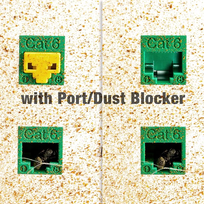 NTW RJ45 Port Blocker & Dust Cover, Ethernet Port Protector, Secure RJ45 - Image 8